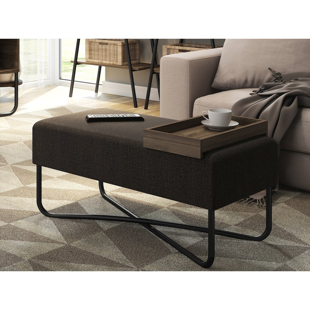 Ace Bench In Brown. Picture 4