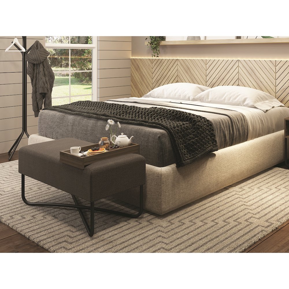 Ace Bench In Brown. Picture 2