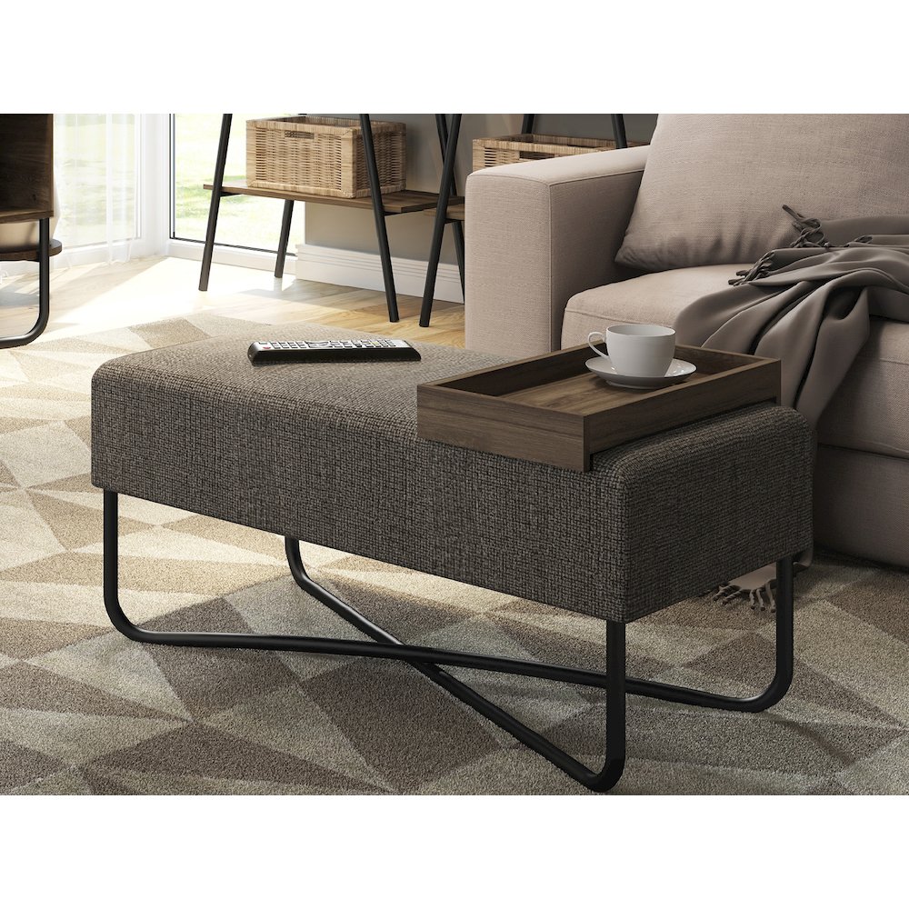Ace Bench In Mocha. Picture 3