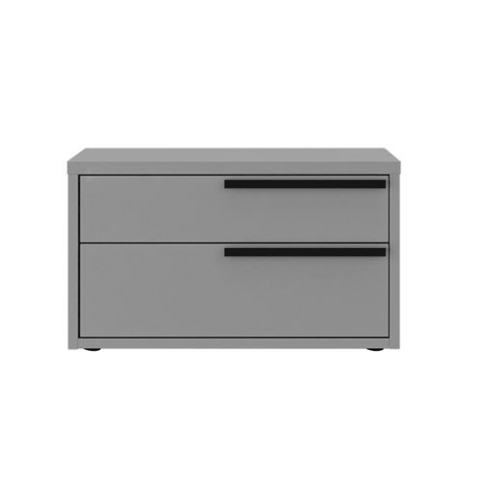 Carter Right Nightstand In Gray Matte. Picture 1
