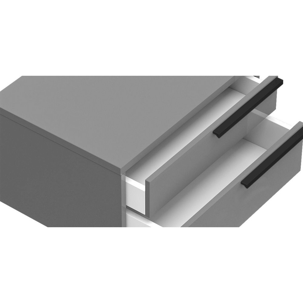 Carter Right Nightstand In Gray Matte. Picture 5