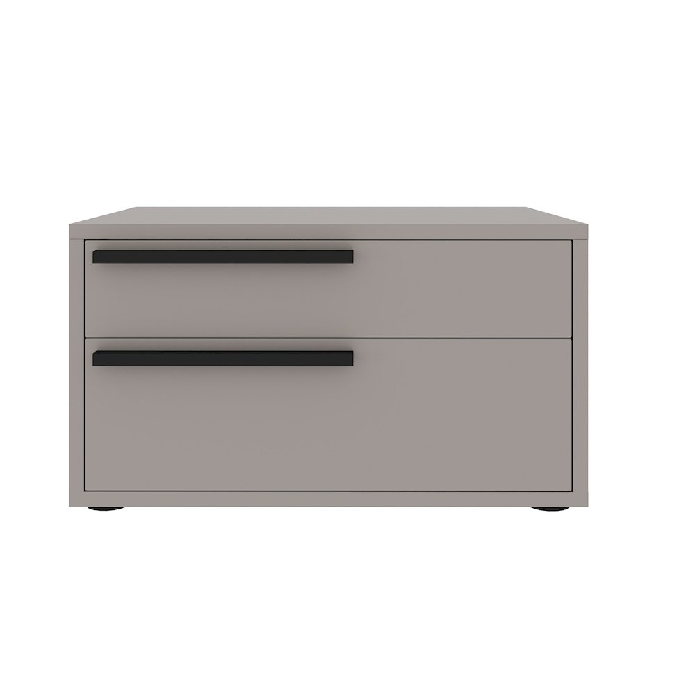 Carter Left Nightstand In Taupe Matte. Picture 1