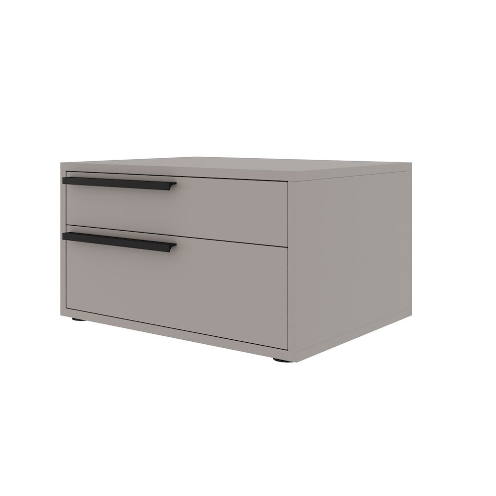 Carter Left Nightstand In Taupe Matte. Picture 2