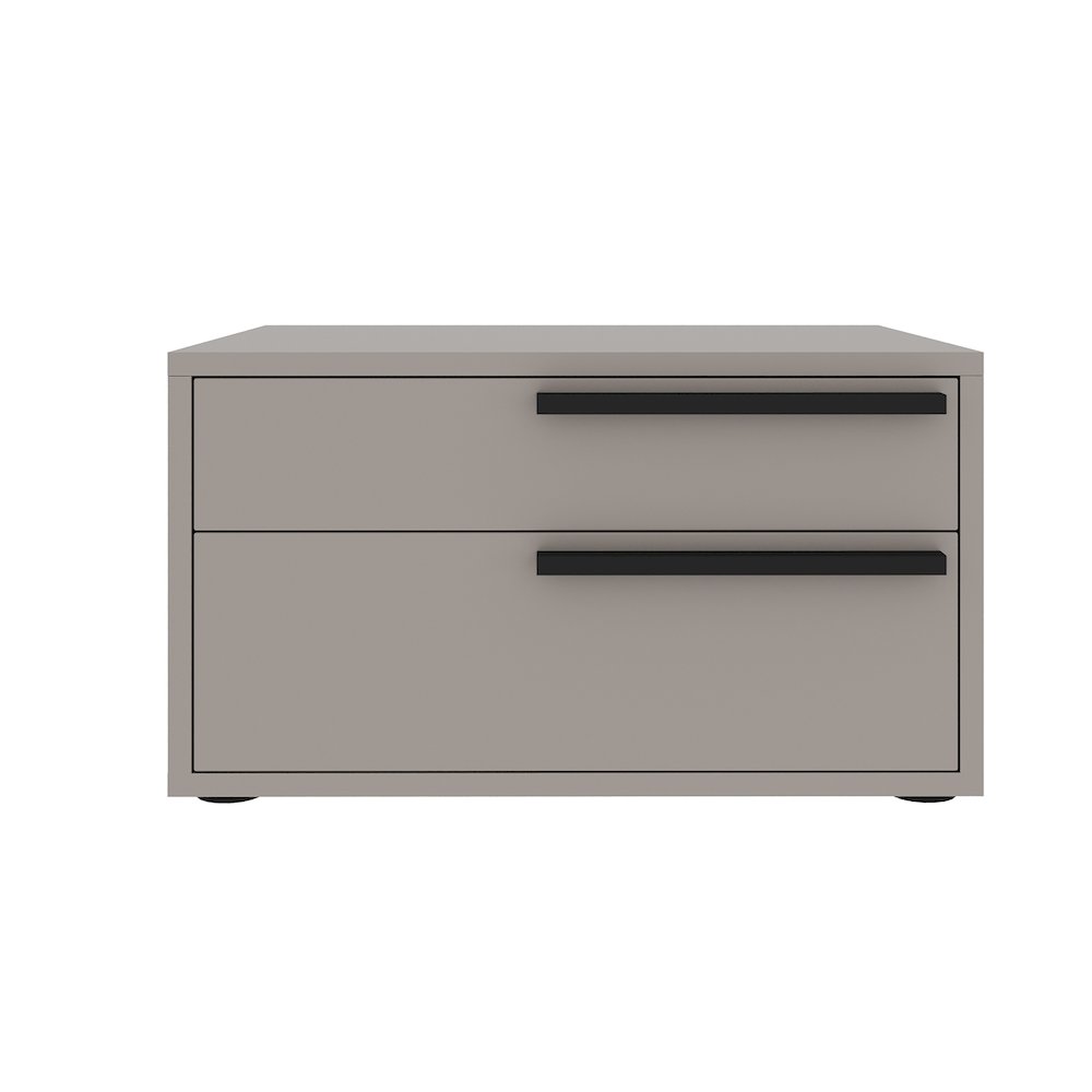 Carter Right Nightstand In Taupe Matte. Picture 1