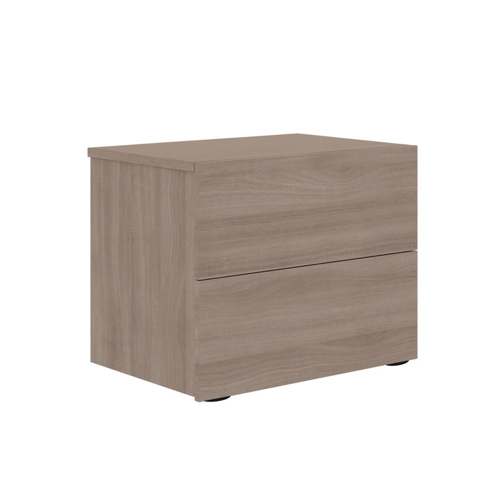 Ayla Nightstand In Brown Elm. Picture 1