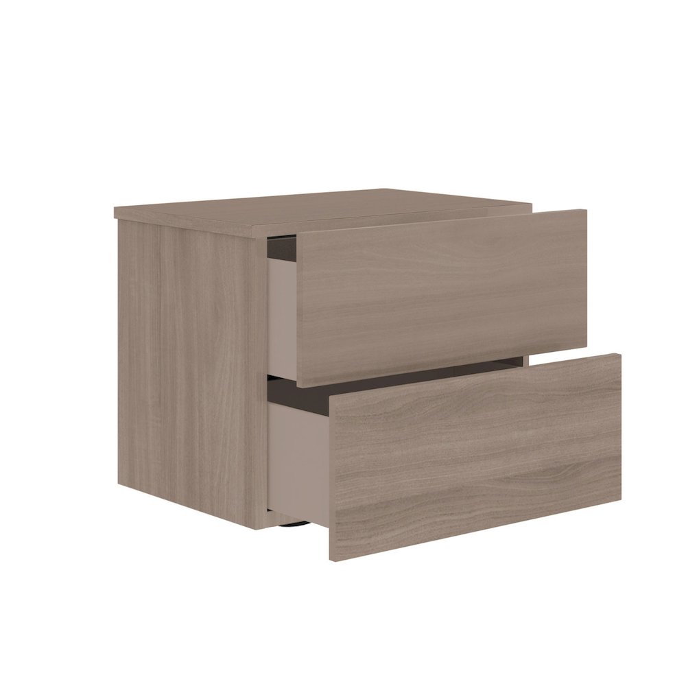 Ayla Nightstand In Brown Elm. Picture 2