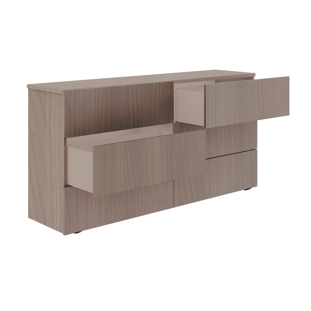 Ayla Dresser In Brown Elm. Picture 2