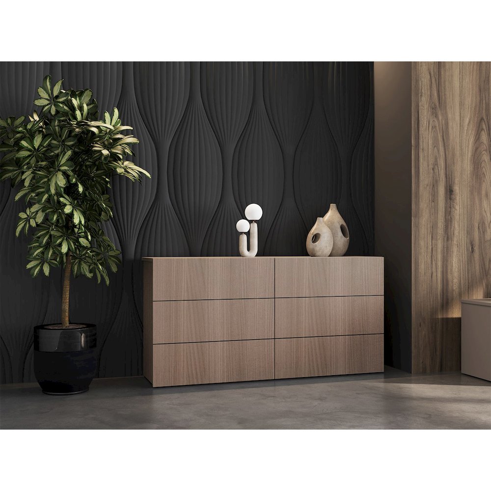 Ayla Dresser In Brown Elm. Picture 3