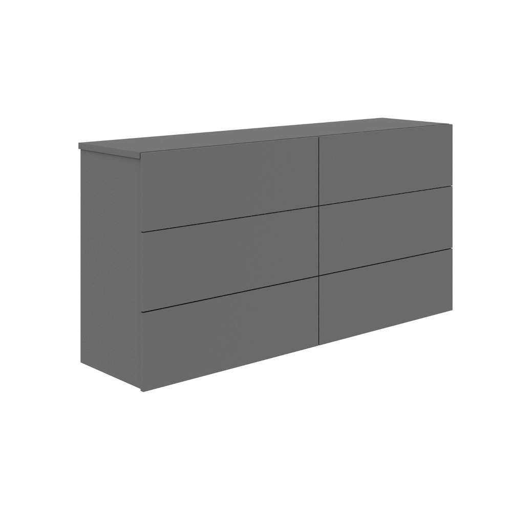 Ayla Dresser In Gray Matte. Picture 2