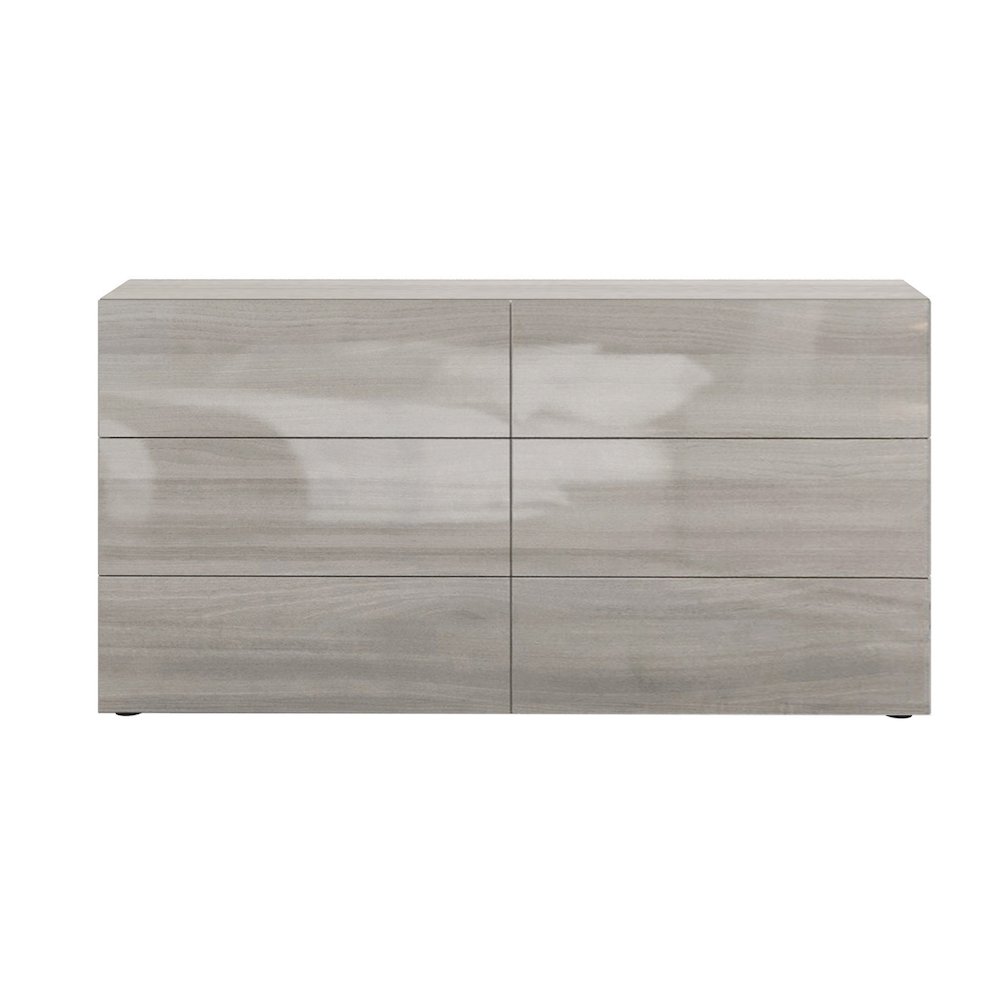 Ayla Dresser In Light Gray Oak High Gloss. Picture 1