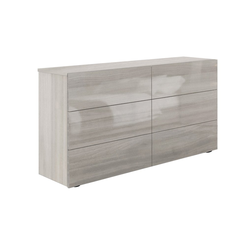 Ayla Dresser In Light Gray Oak High Gloss. Picture 2
