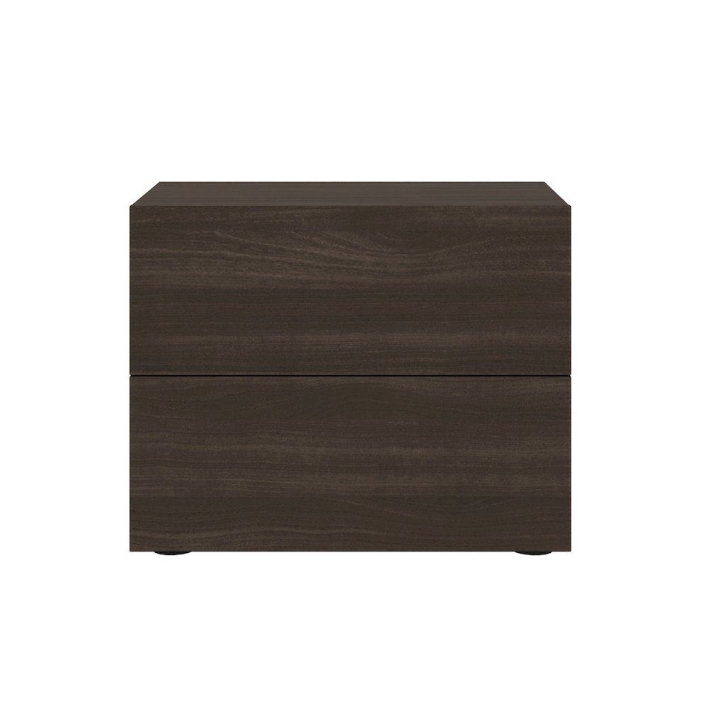 Ayla Nightstand In Dark Oak Melamine. Picture 1