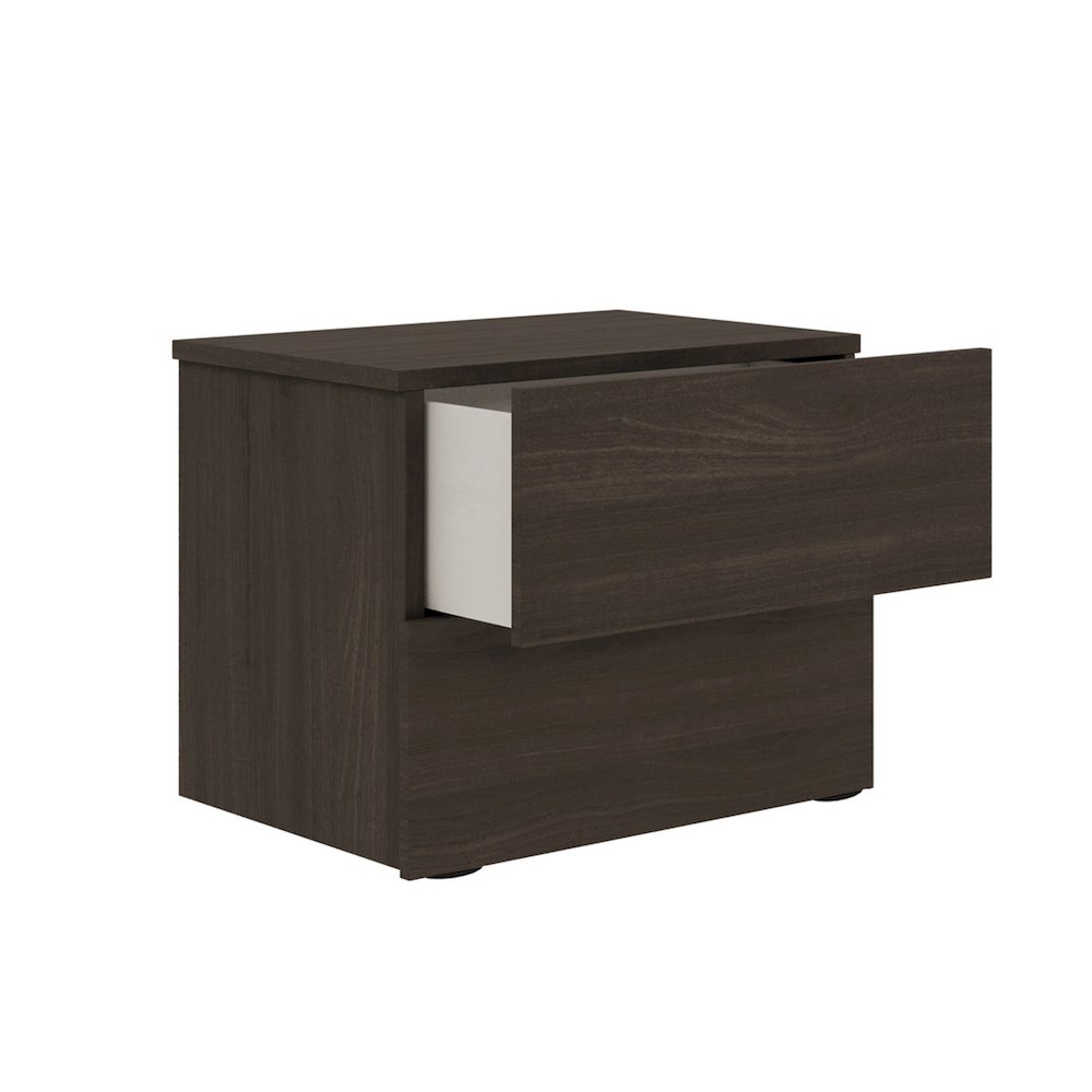 Ayla Nightstand In Dark Oak Melamine. Picture 3
