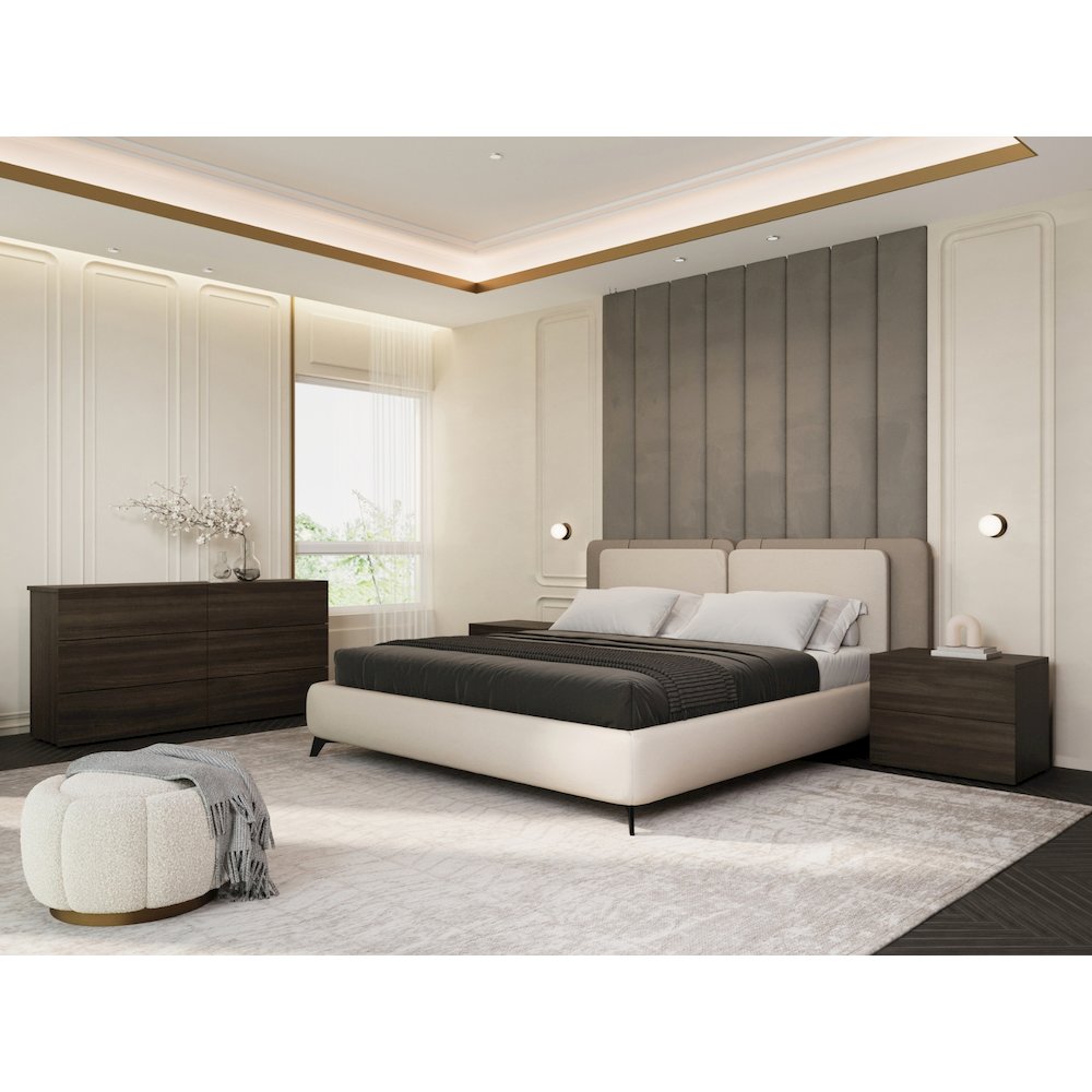 Ayla Nightstand In Dark Oak Melamine. Picture 4