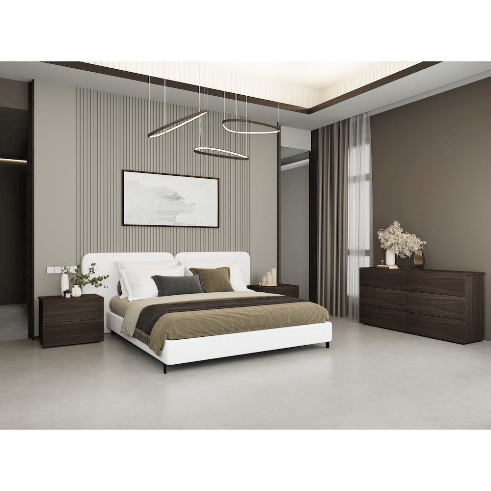 Ayla Nightstand In Dark Oak Melamine. Picture 5