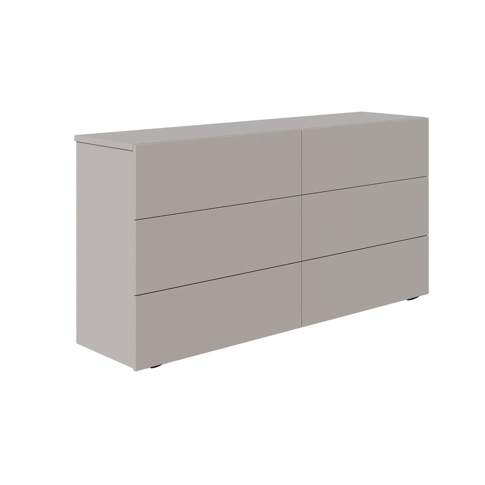 Ayla Dresser In Taupe Matte. Picture 1
