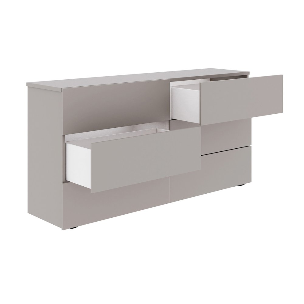 Ayla Dresser In Taupe Matte. Picture 3
