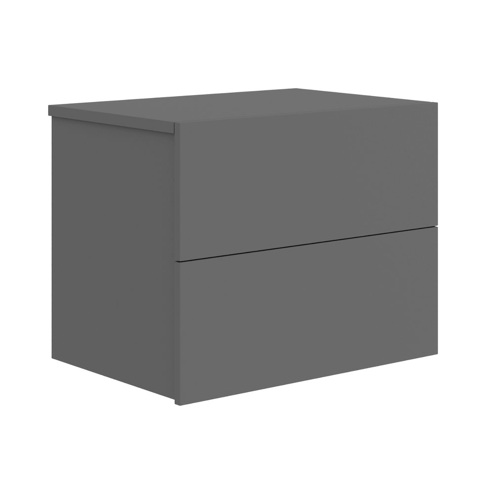 Ayla Nightstand In Gray Matte. Picture 2