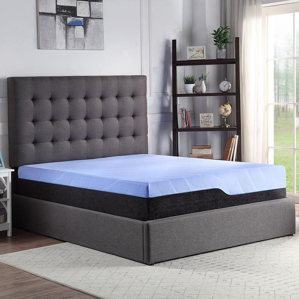 12 inch Full Size 5-Layer Hybrid Memory Foam and Coil Adult Mattress. Picture 1