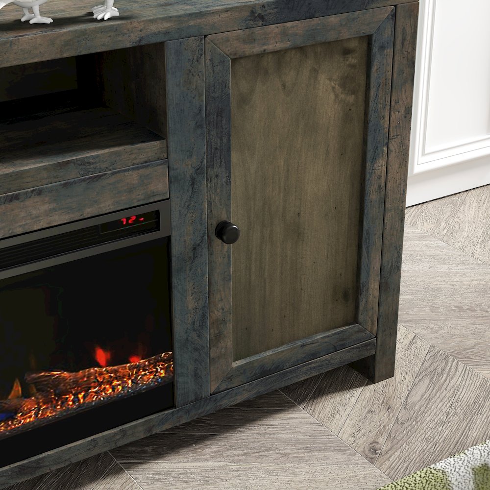 Joshua Creek 83 inch Electric Fireplace TV Stand for TVs up to 95 inches. Picture 6