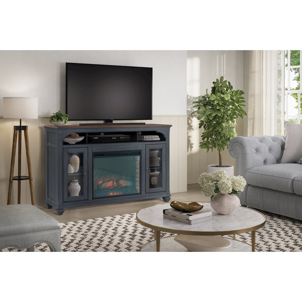 Americana 66 in Fireplace TV Stand for TVs up to 80 inches. Picture 3