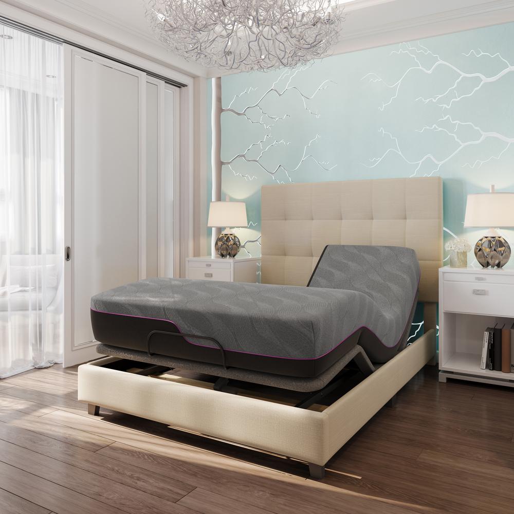 11 inch Renew Flex Top Latex Foam Mattress and Adjustable Base Bundle, King Size. Picture 1