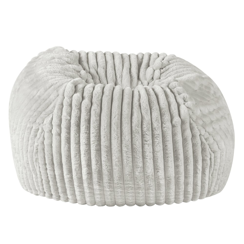 Sky Luxe 40 inch Minky Dove Grey Memory Foam Lounger. Picture 1