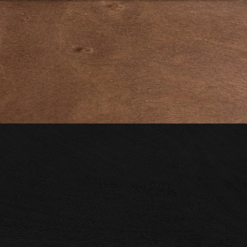 83 inch Fireplace TV Stand, For TVs up to 95 inches, Black and Bourbon Finish. Picture 8