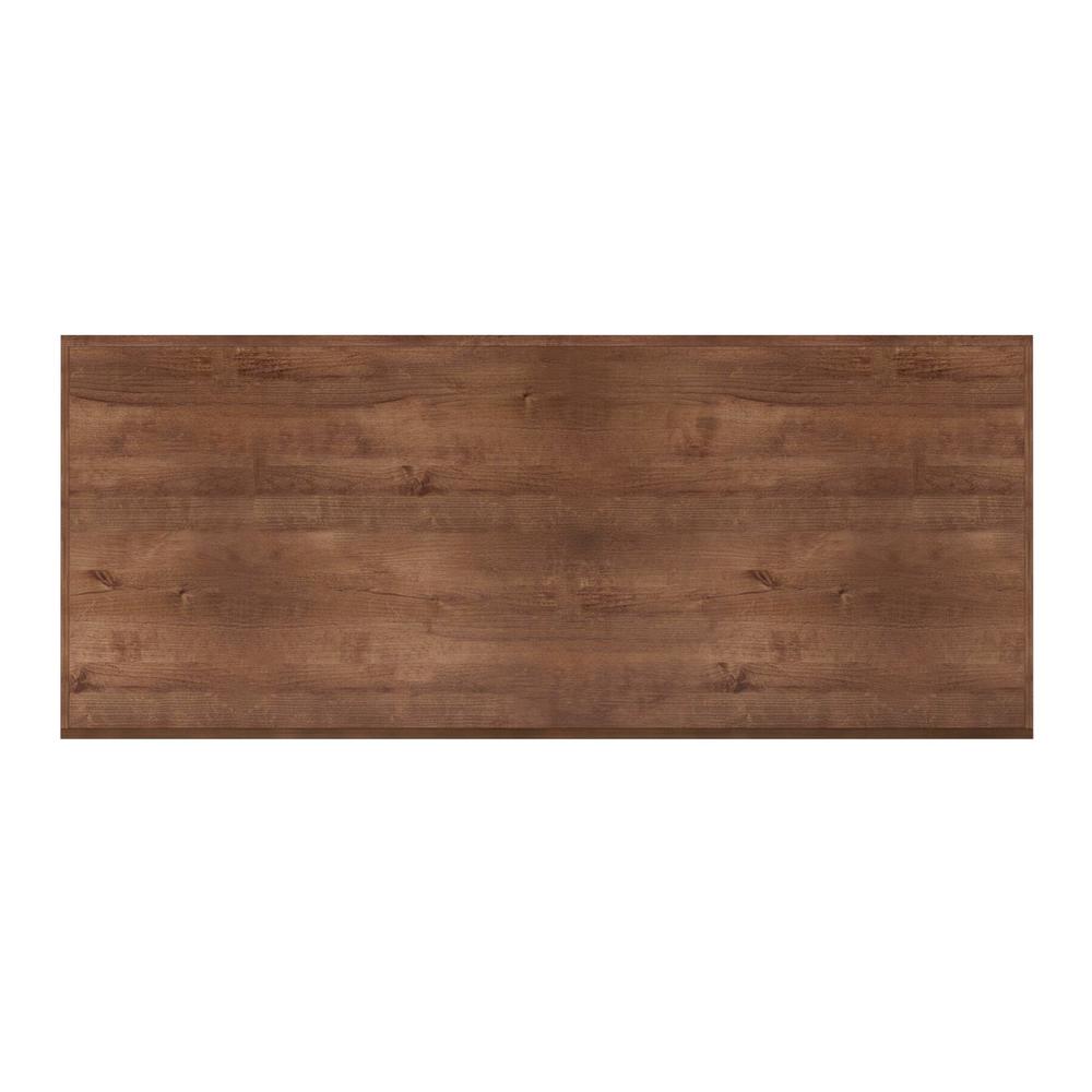 60 inch Workstation Desk, Whiskey Finish. Picture 5