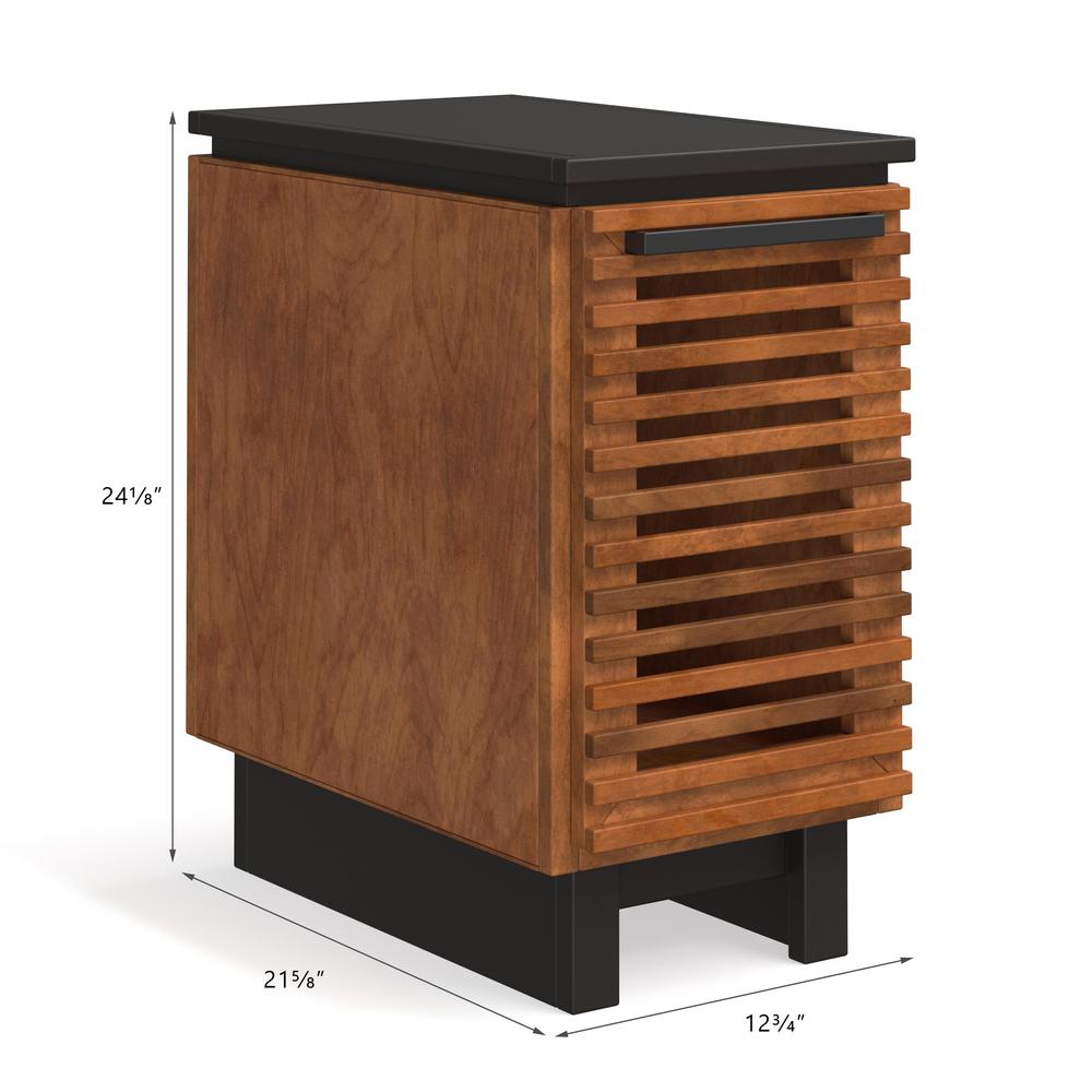 13 in. No Assembly Required Made in America Brown Solid Wood Side Table. Picture 5