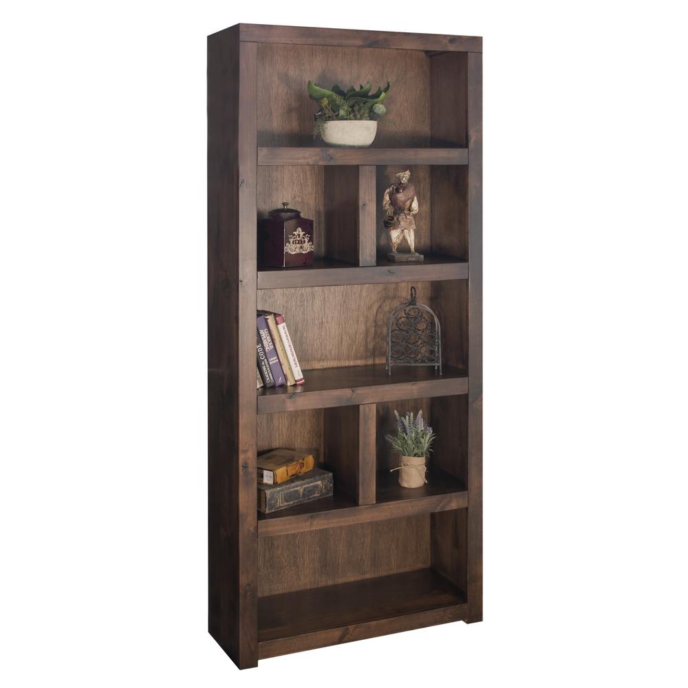 79 inch high Bookcase, Whiskey Finish. Picture 1