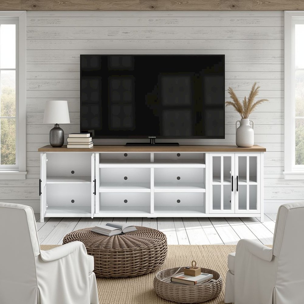 Hampton 96in TV Stand Console for TVs up to 100in. Picture 2