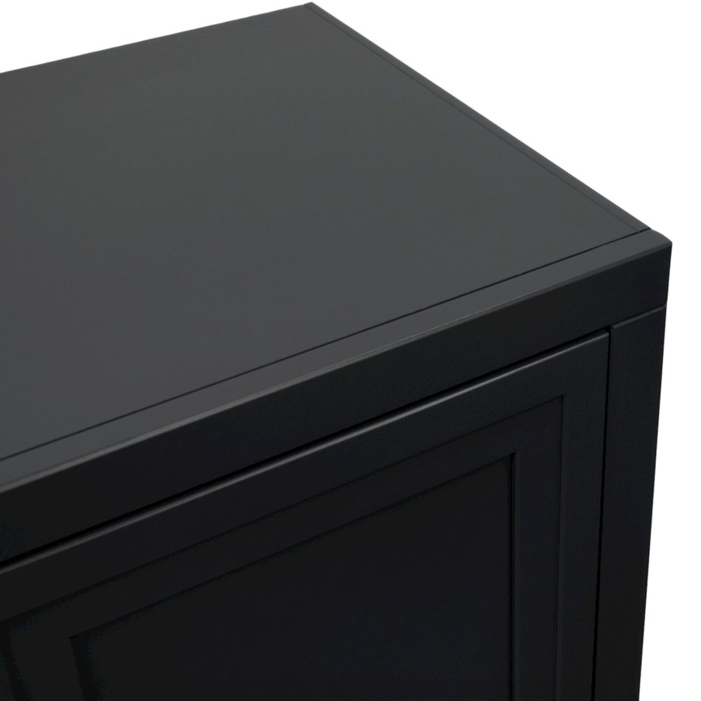 Nora Modular 2-Door Base Cabinet, Black and Whiskey Finish. Picture 6