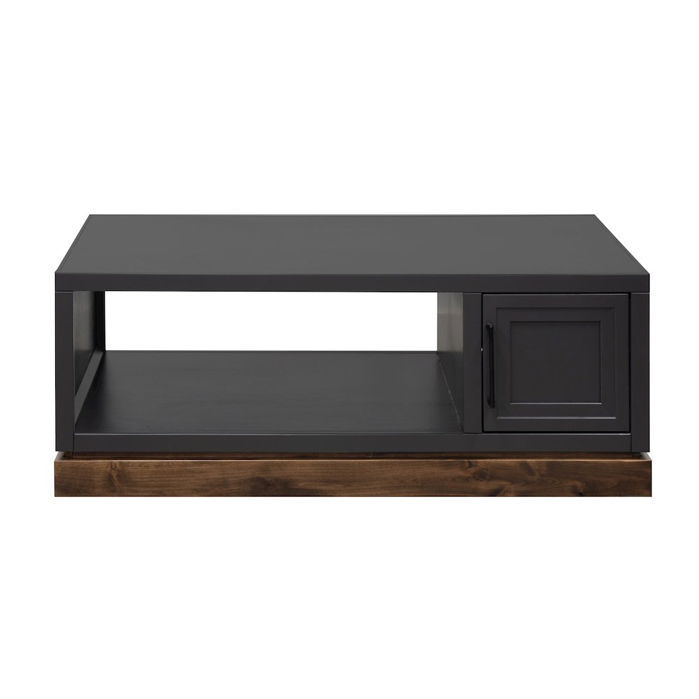 Nora 48 inch Coffee Table, Black and Whiskey Finish. Picture 1