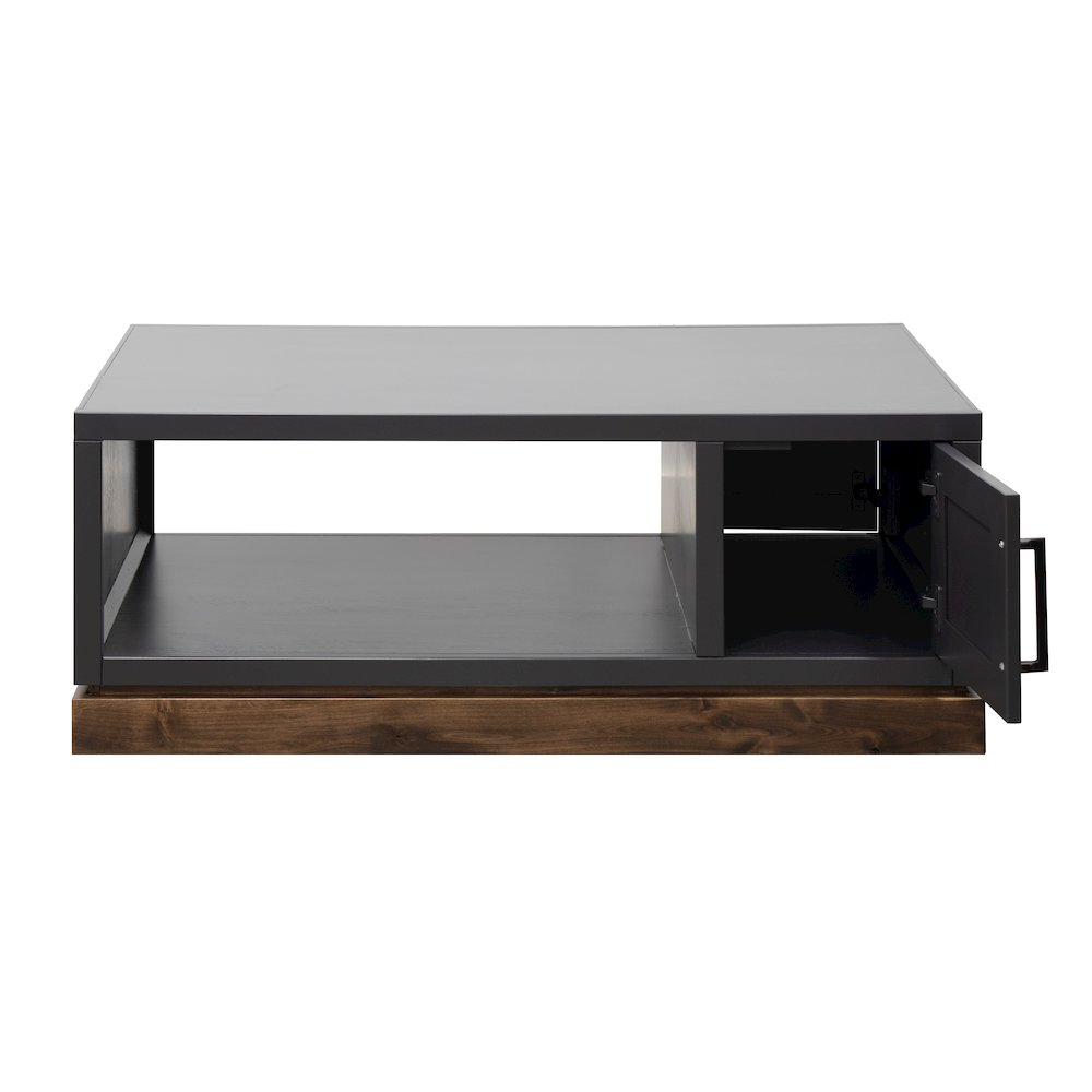 Nora 48 inch Coffee Table, Black and Whiskey Finish. Picture 4
