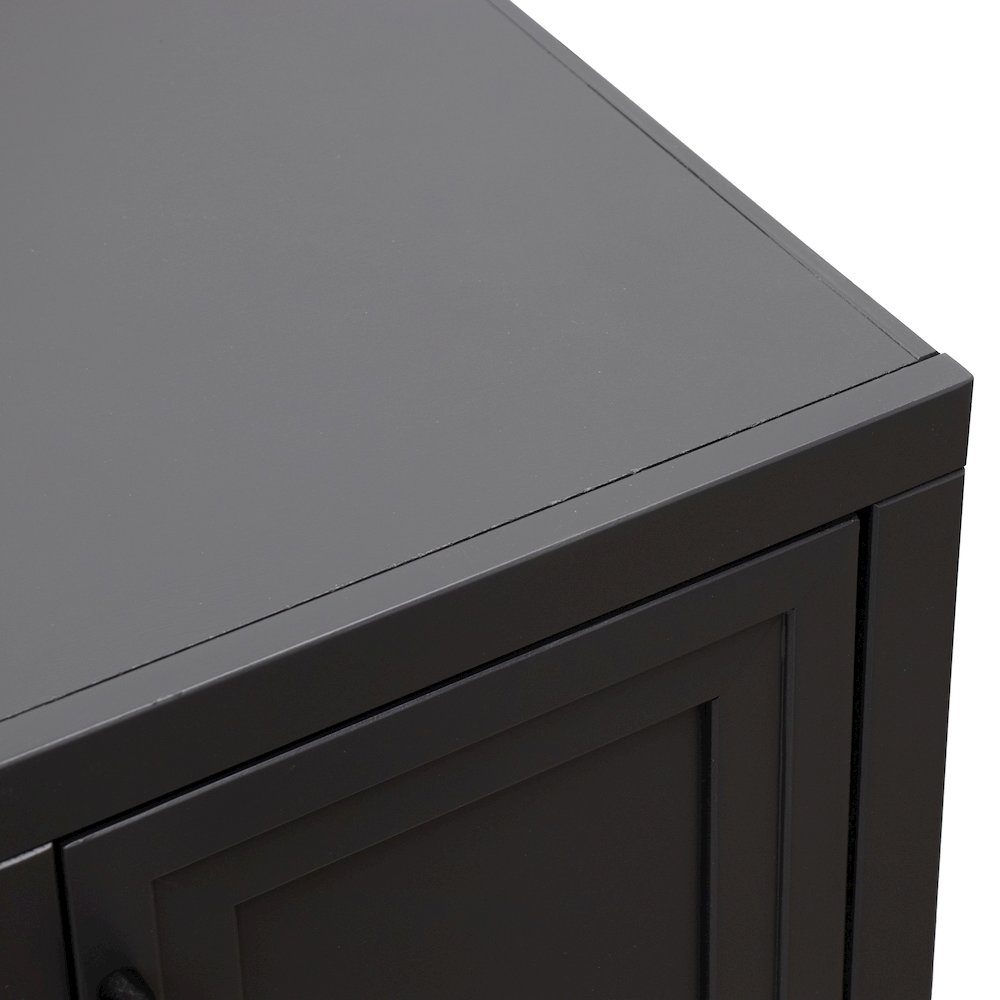 Nora 48 inch Coffee Table, Black and Whiskey Finish. Picture 5