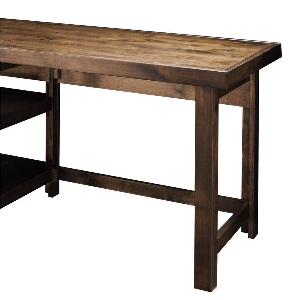 60 inch Workstation Desk, Whiskey Finish. Picture 2