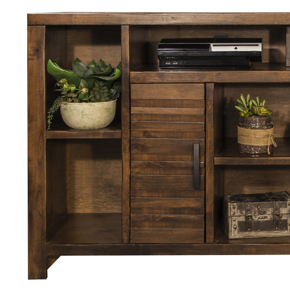 64 inch TV Stand Console for TVs up to 70 inches, Whiskey Finish. Picture 5