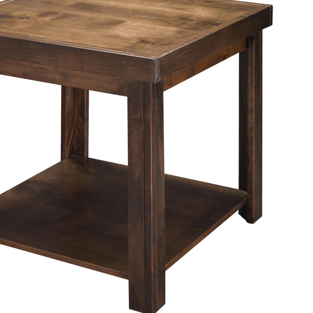 24" Side Table, Whiskey Finish. Picture 3