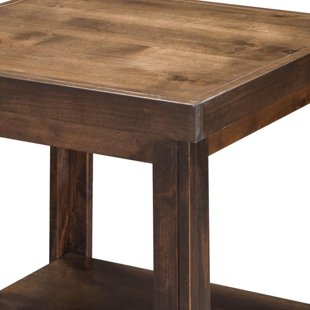 24" Side Table, Whiskey Finish. Picture 2