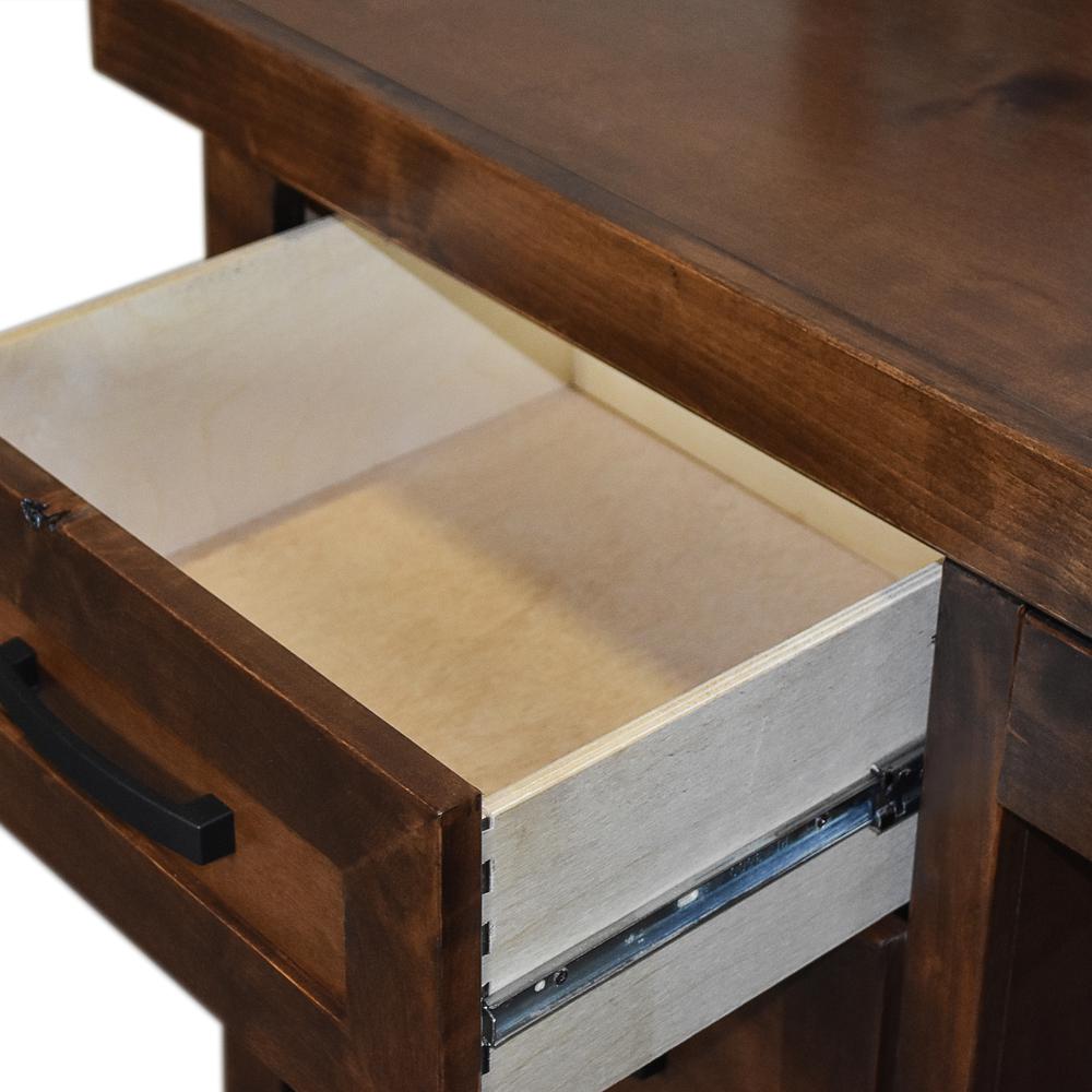 71 inch Executive Desk, Whiskey Finish. Picture 6