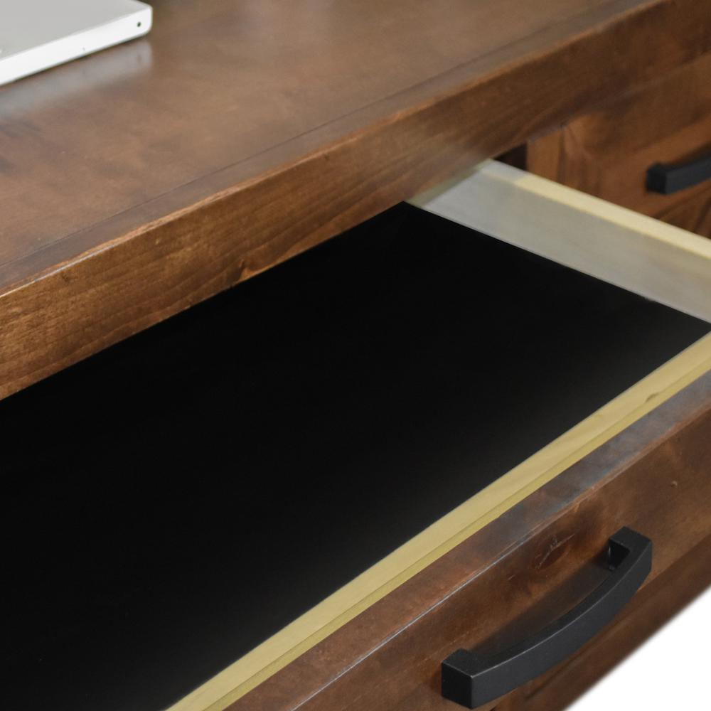71 inch Executive Desk, Whiskey Finish. Picture 5