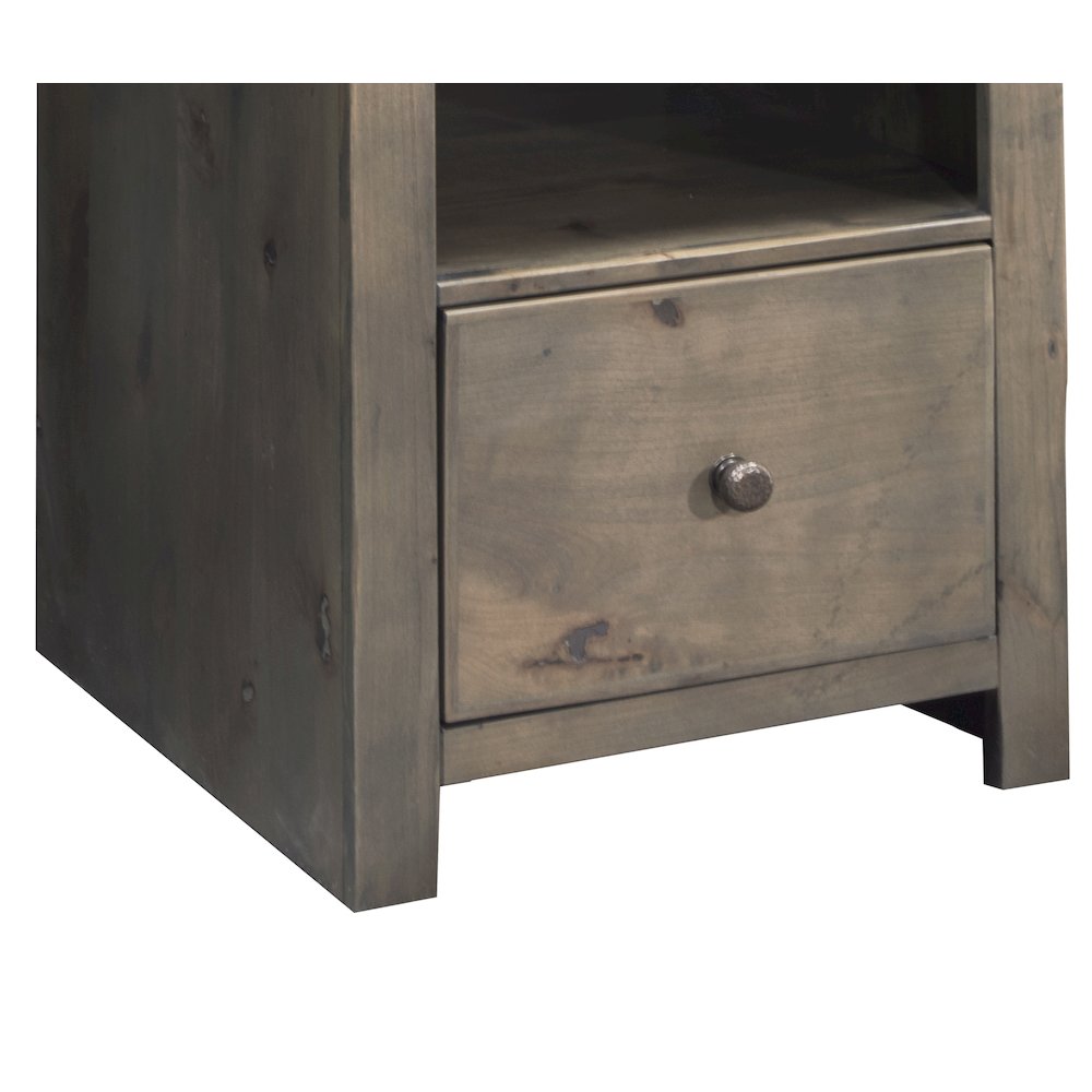 Joshua Creek 22 inch 1-drawer file, No Assembly Required, Barnwood Finish. Picture 3