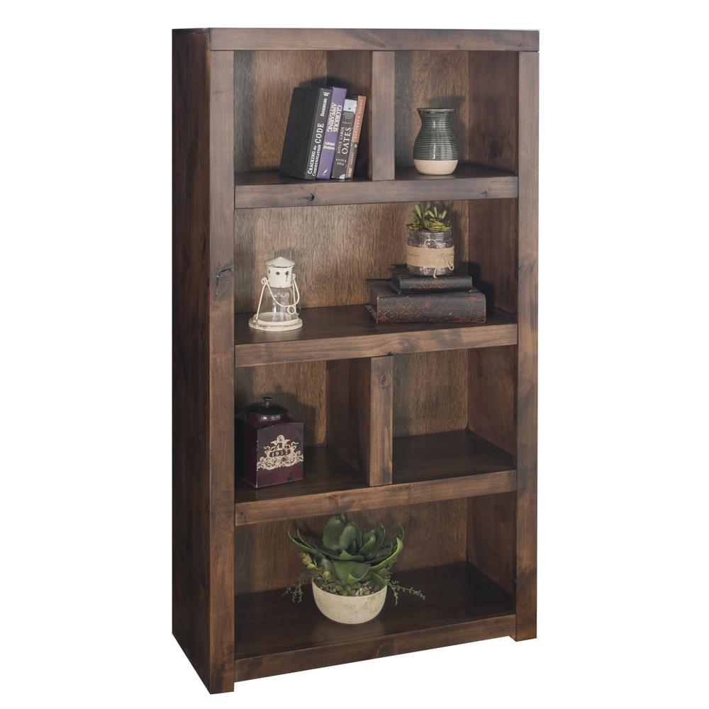 64 inch high Bookcase, Whiskey Finish. Picture 1