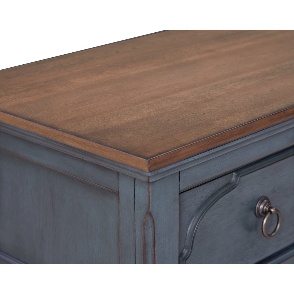 Bridgevine Home Americana Dresser, No Assembly Required, Corduroy Blue Finish. Picture 3