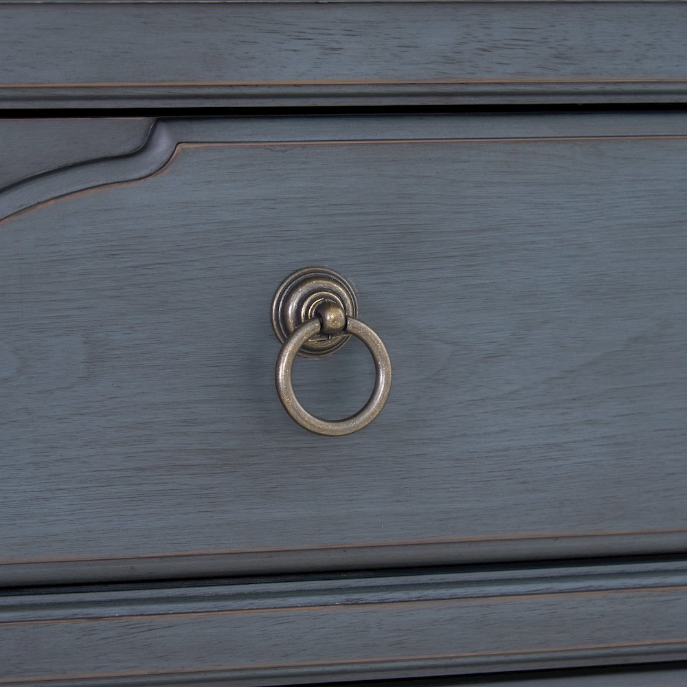 Bridgevine Home Americana Dresser, No Assembly Required, Corduroy Blue Finish. Picture 4