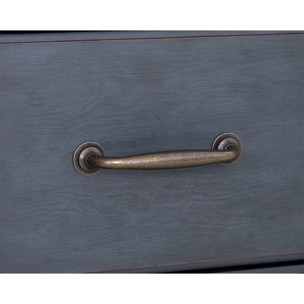 Bridgevine Home Americana Dresser, No Assembly Required, Corduroy Blue Finish. Picture 7
