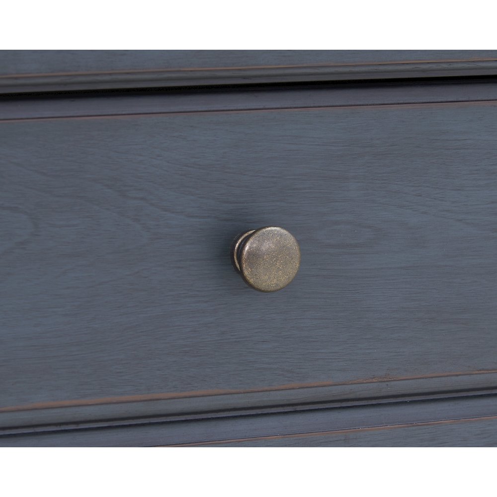 Americana Nightstand, No Assembly Required, Corduroy Blue Finish. Picture 6