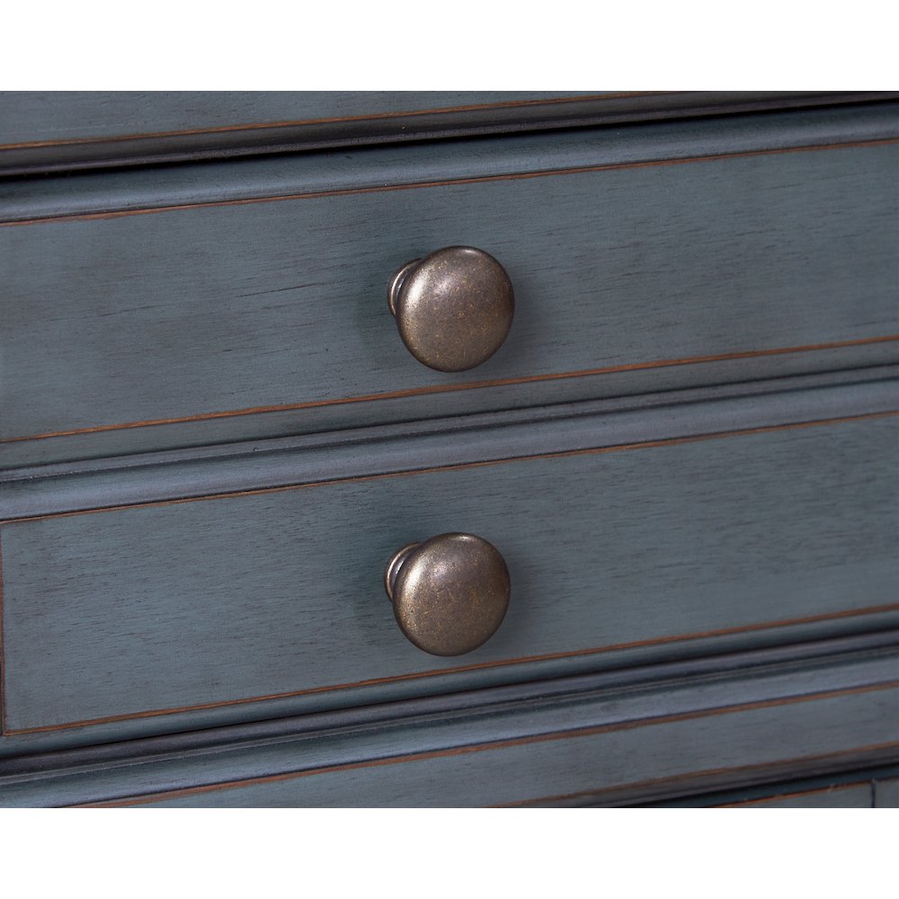 Americana Server, No Assembly Required, Corduroy Blue Finish. Picture 3