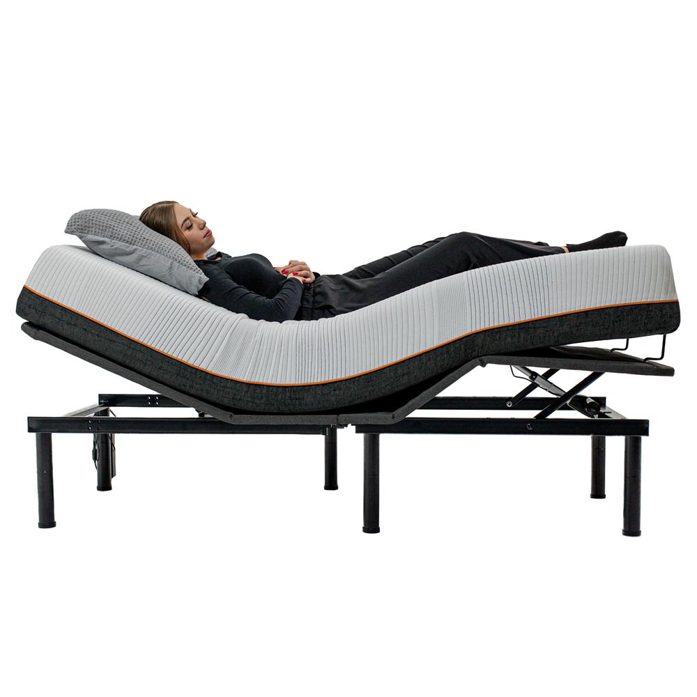 Queen Size Quick Assembly Adjustable Bed Frame with Voice Activated Controls. Picture 3